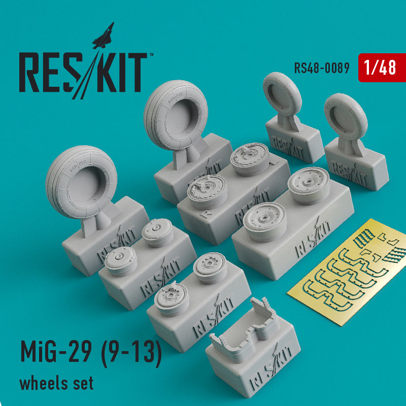 ResKit RS48-0089 1:48 Mikoyan MiG-29 (9-13) wheels set