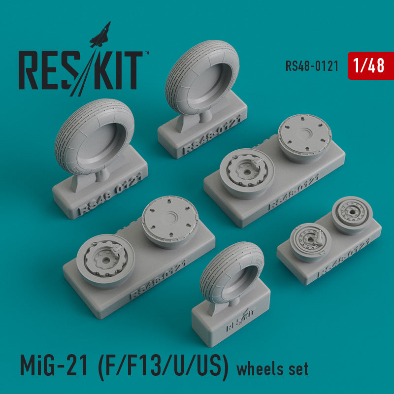 ResKit RS48-0121 1:48 Mikoyan MiG-21F/MiG-21F13/MiG-21U/MiG-21US wheels