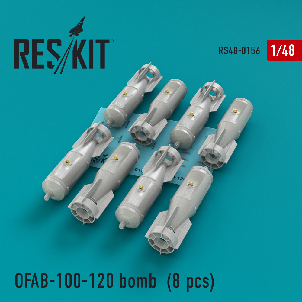 ResKit RS48-0156 1:48 OFAB-100-120 bomb (8 pcs)