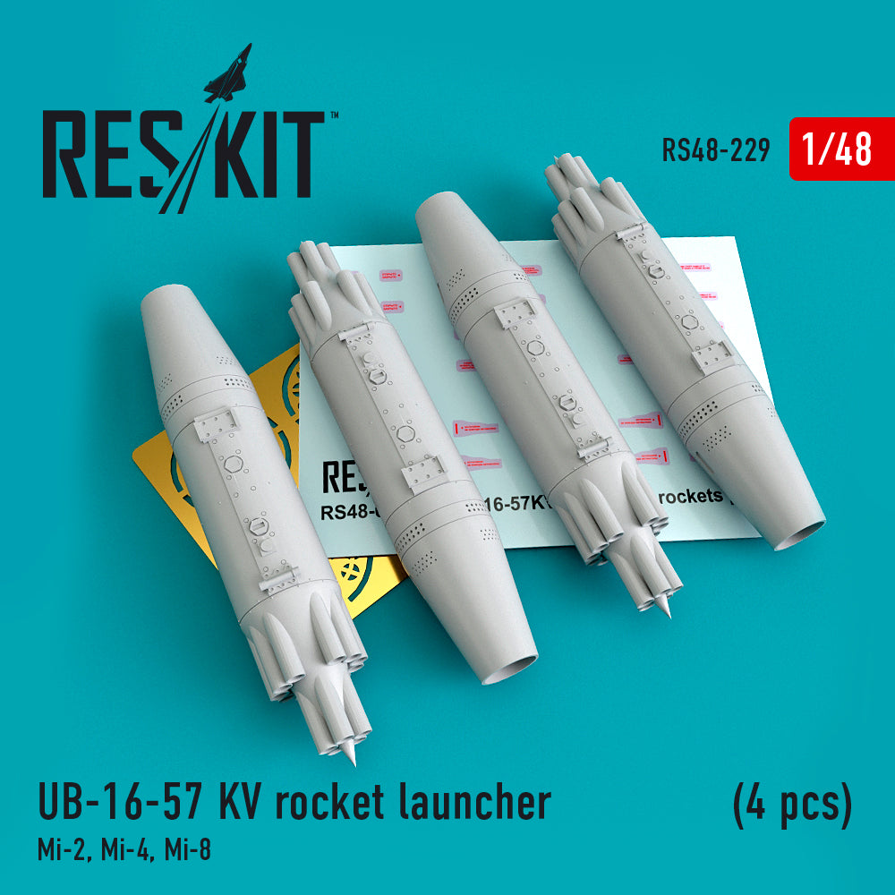 ResKit RS48-0229 1:48 UB-16-57 KV rocket launcher (4 pcs)