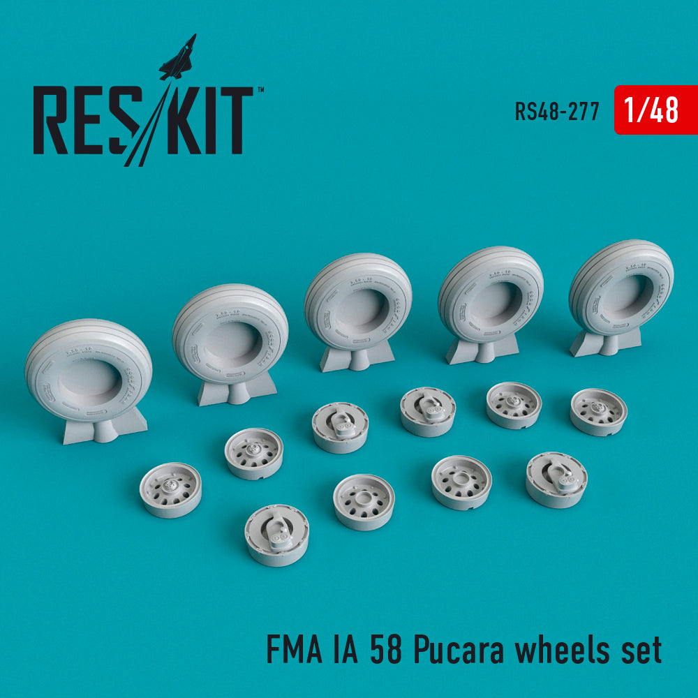 ResKit RS48-0277 1:48 F.M.A. IA-58A Pucara wheels set