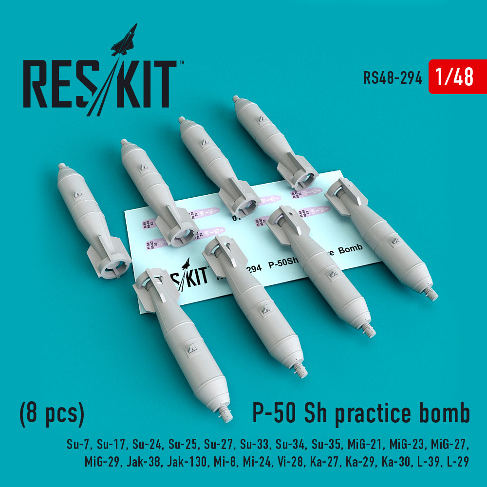ResKit RS48-0294 1:48 P-50 SH practice bomb (8 pcs)