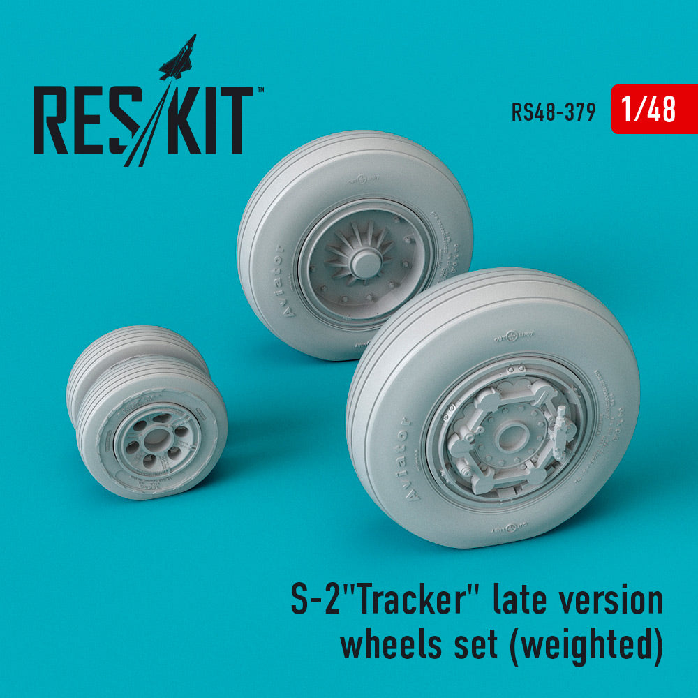 ResKit RS48-0379 1:48 Grumman S-2 Tracker late version wheels set (weighted)