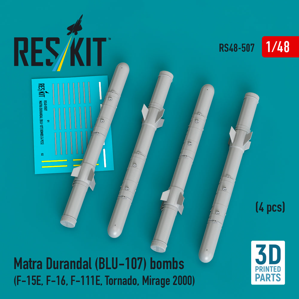 ResKit RS48-0507 1:48 Matra Durandal (BLU-107) bombs (4 pcs)