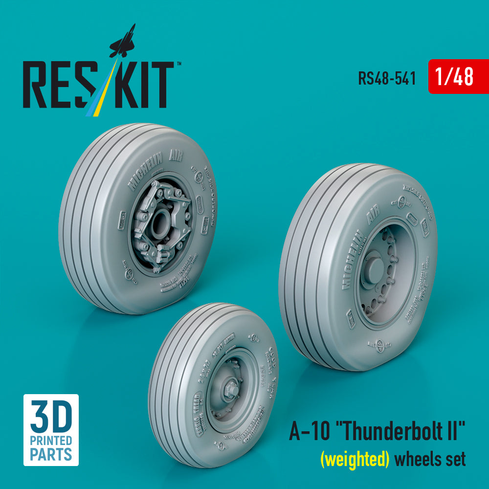 ResKit RS48-541 1:48 Fairchild A-10 Thunderbolt II (weighted) wheels set