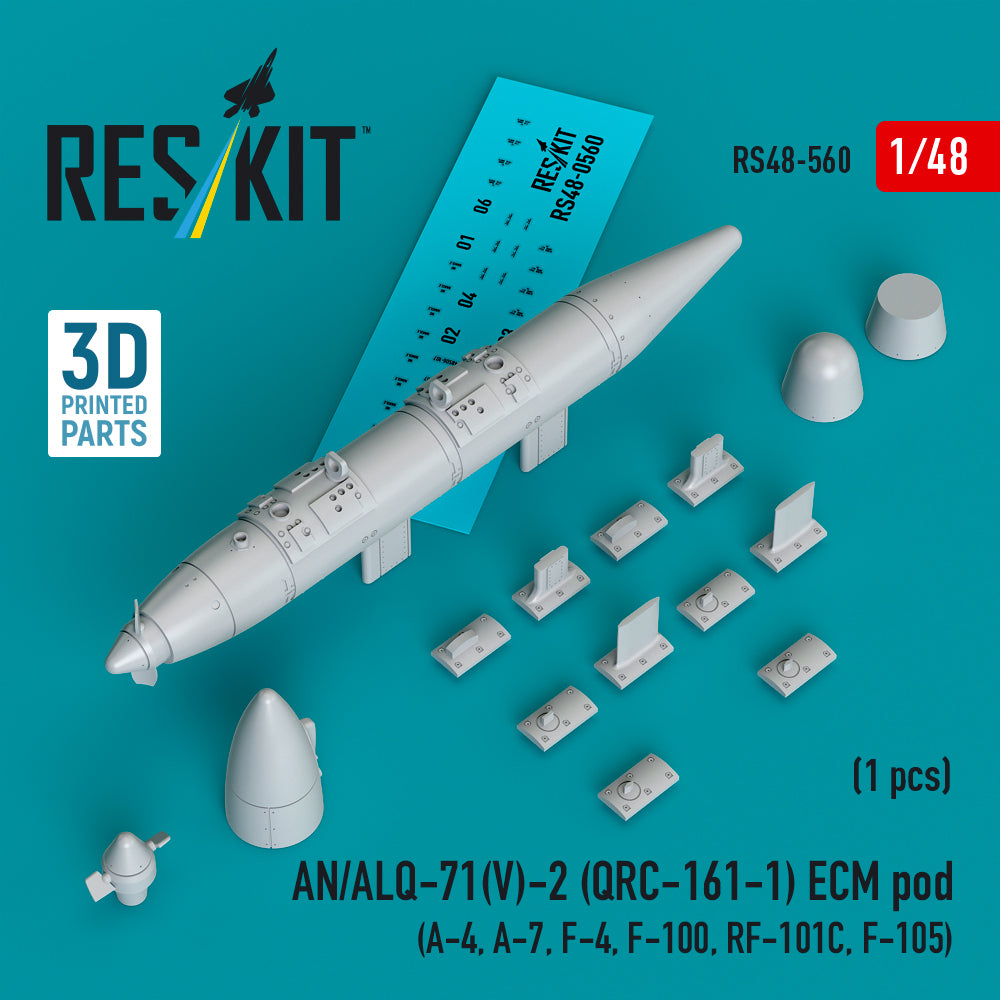 ResKit RS48-0560 1:48 AN/ALQ-71(V)-2 (QRC-161-1) ECM pod (1pcs)