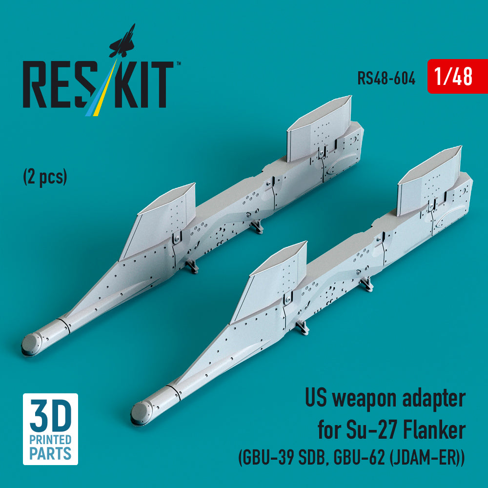 ResKit RS48-604 1:48 US weapon adapter for Su-27 Flanker (2 pcs)