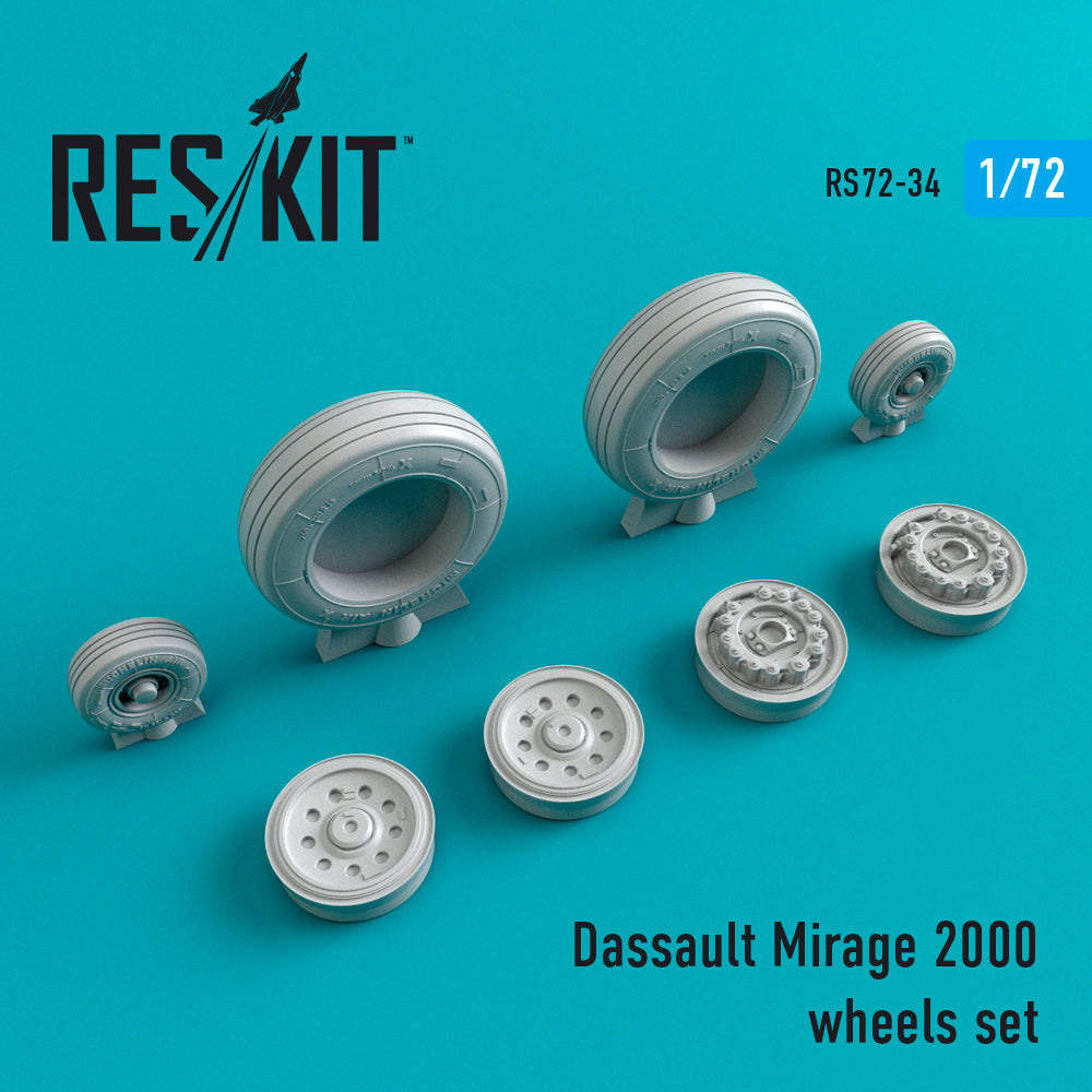 ResKit RS72-0034 1:72 Dassault-Mirage 2000 wheels set