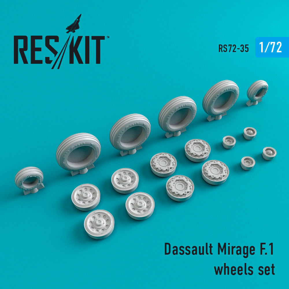 ResKit RS72-0035 1:72 Dassault-Mirage F.1 wheels set