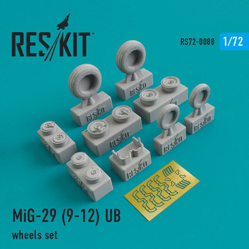 ResKit RS72-0088 1:72 Mikoyan MiG-29 (9-12) UB wheels set (