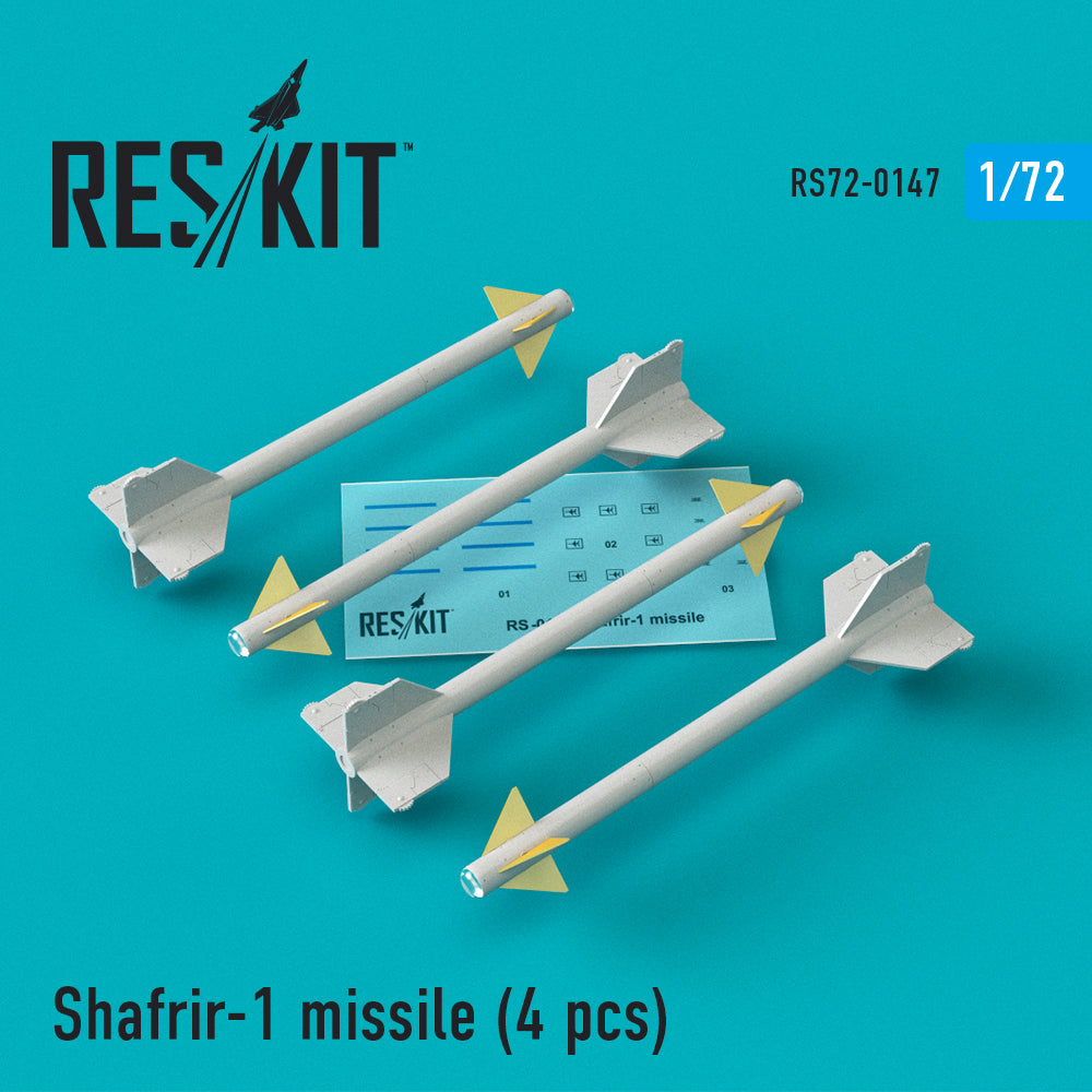 ResKit RS72-0147 1:72 Shafrir-1 missile (4) pcs