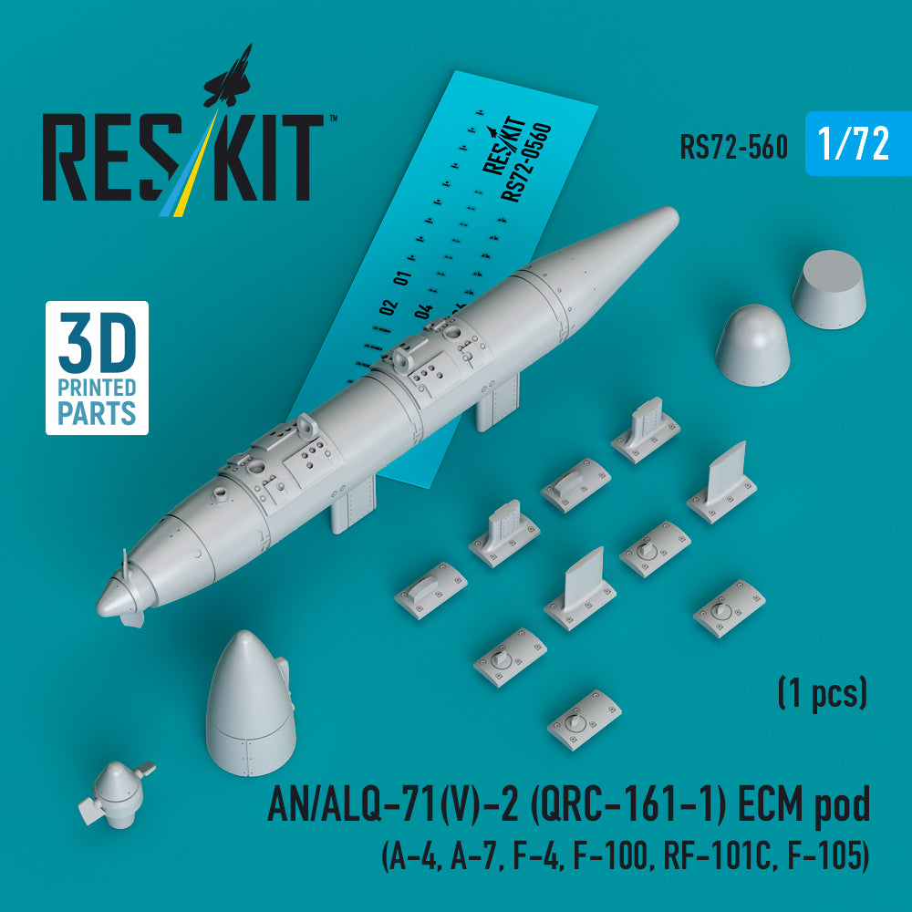 ResKit RS72-560 1:72 AN/ALQ-71(V)-2 (QRC-161-1) ECM pod (1pcs)