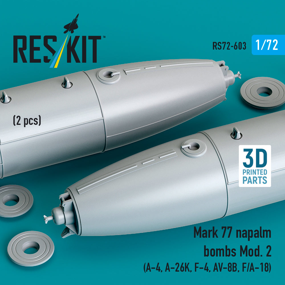 ResKit RS72-603 1:72 Mk.77 napalm bombs Mod. 2 (2pcs)