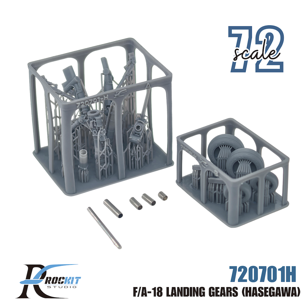 Rockit Studio 720701H 1:72 Boeing F/A-18E/ F/A-18F Hornet landing gear with wheels