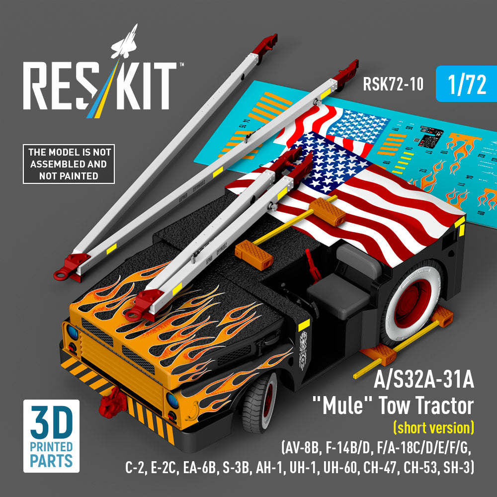 ResKit RSK72-10 1:72 A/S32A-31A 'Mule' Tow Tractor (short version)