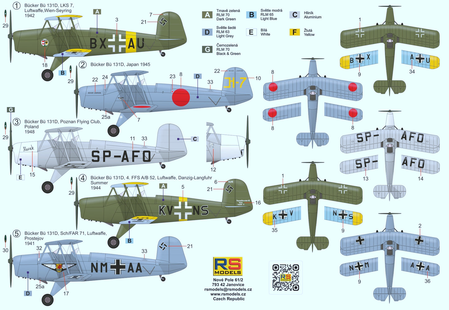 RS Models 48015 1:48 Bucker Bu-131D
