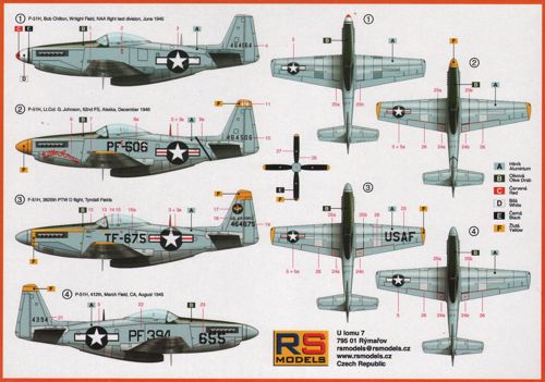 RS Models 92144 1:72 North-American P-51H Mustang USAF