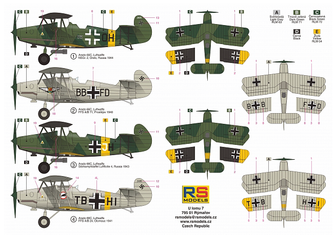 RS Models 92176 1:72 Arado Ar-66C