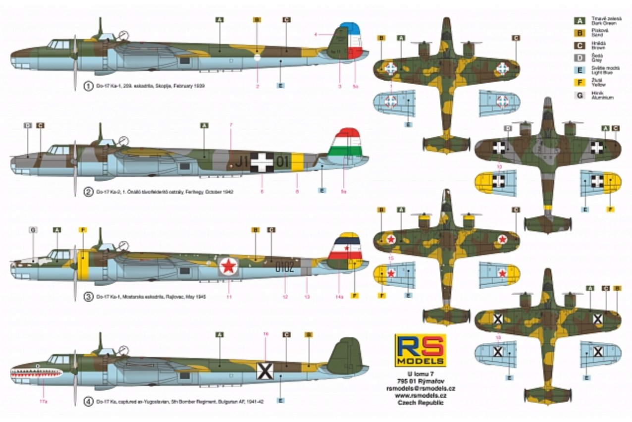 RS Models 92243 1:72 Dornier Do-17K