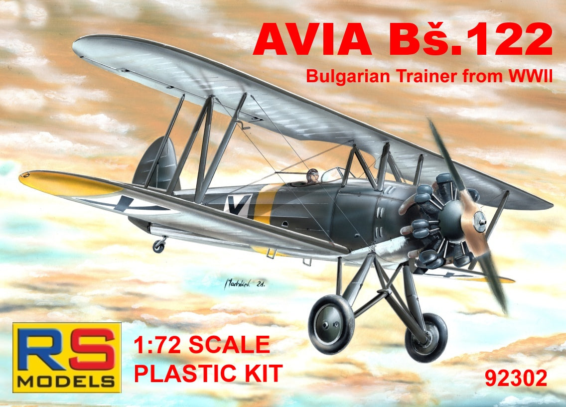 RS Models RSMI92302 1:72 Avia BÅ¡-122 Bulgaria WWII
