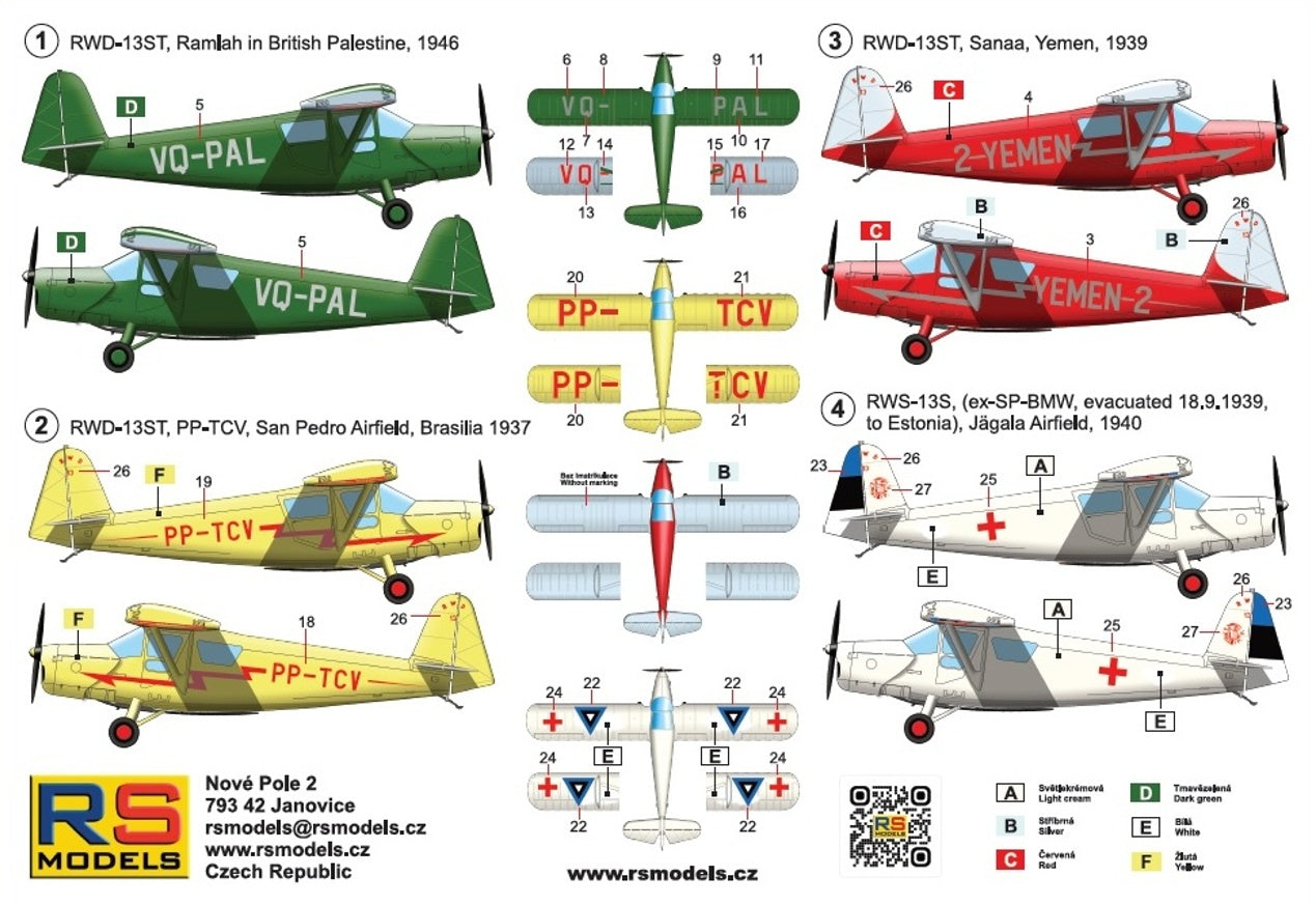RS Models RSMI92305 1:72 RWD-13S/ST in the Middle East