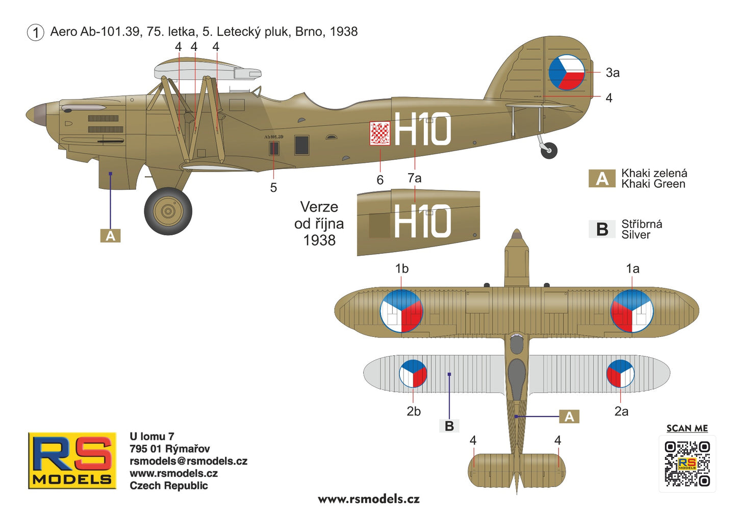 RS Models 94010 1:72 Aero Ab-101