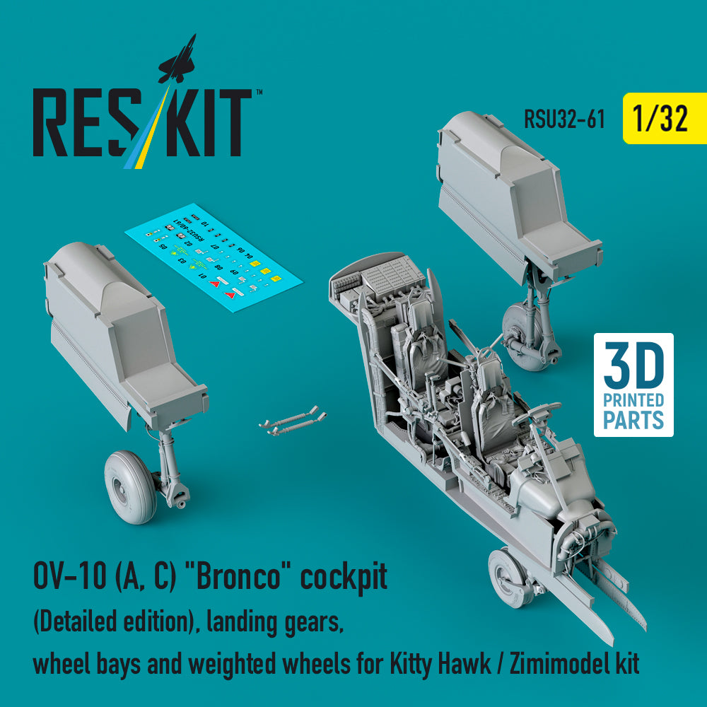 ResKit RSU32-0061 1:32 OV-10A/OV-10C Bronco cockpit (Detailed edition),