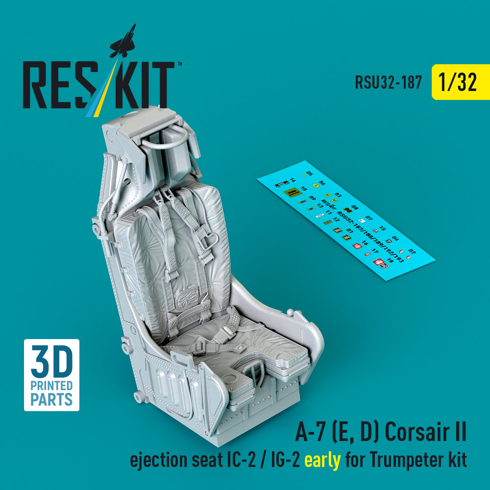 ResKit RSU32-187 1:32 LTV A-7D/LTV A-7E Corsair II ejection seat IC-2 / IG-2 early