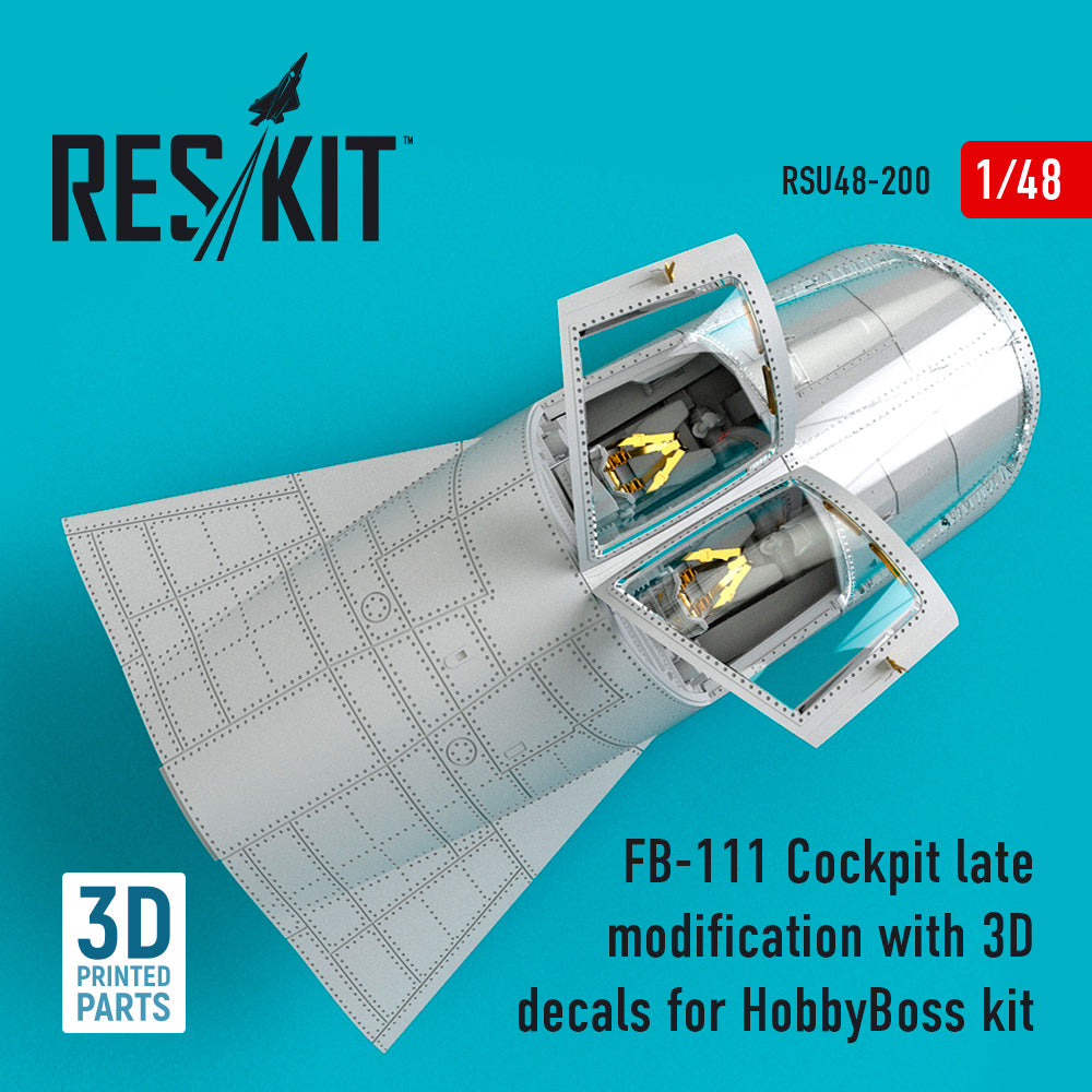 ResKit RSU48-0200 1:48 General-Dynamics FB-111 Cockpit late modification with 3D decals