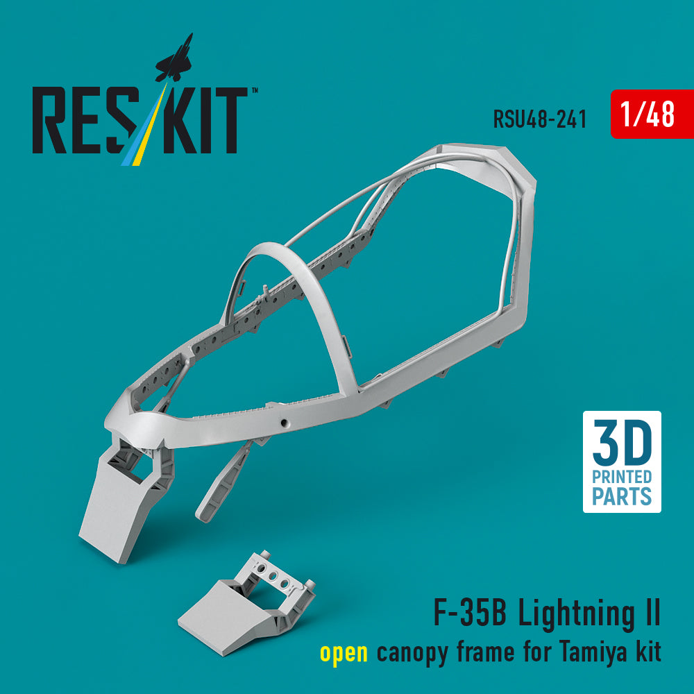 ResKit RSU48-0241 1:48 F-35B Lightning II open canopy frame