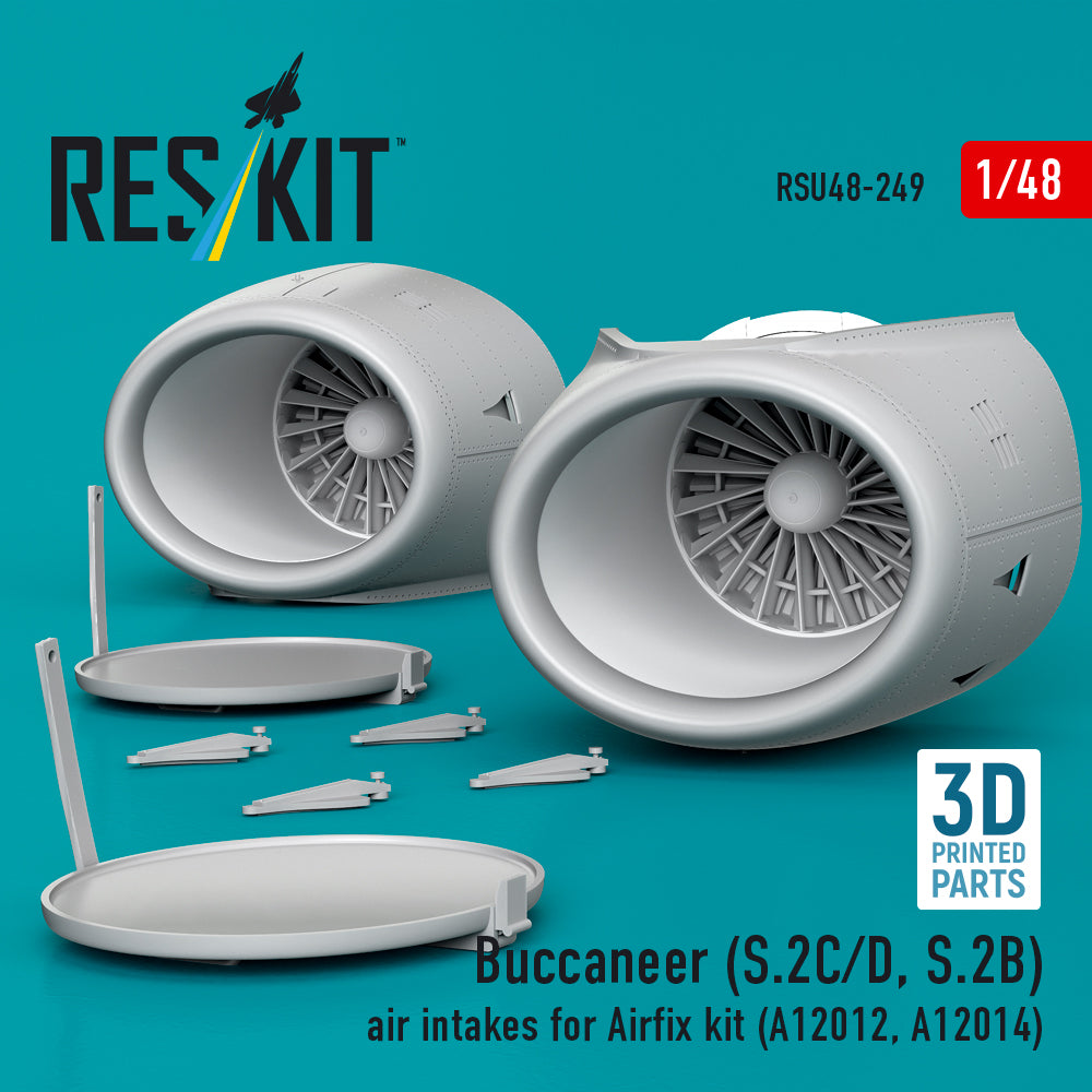 ResKit RSU48-249 1:48 Blackburn Buccaneer S.2C/D, S.2B air intakes