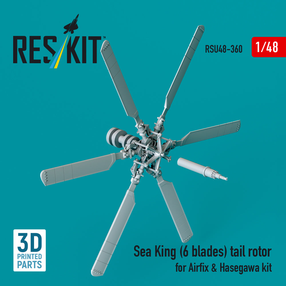 ResKit RSU48-0360 1:48 Westland Sea King HAS.1/HAS.5/HU.5/HC.4 (6 blades) tail rotor