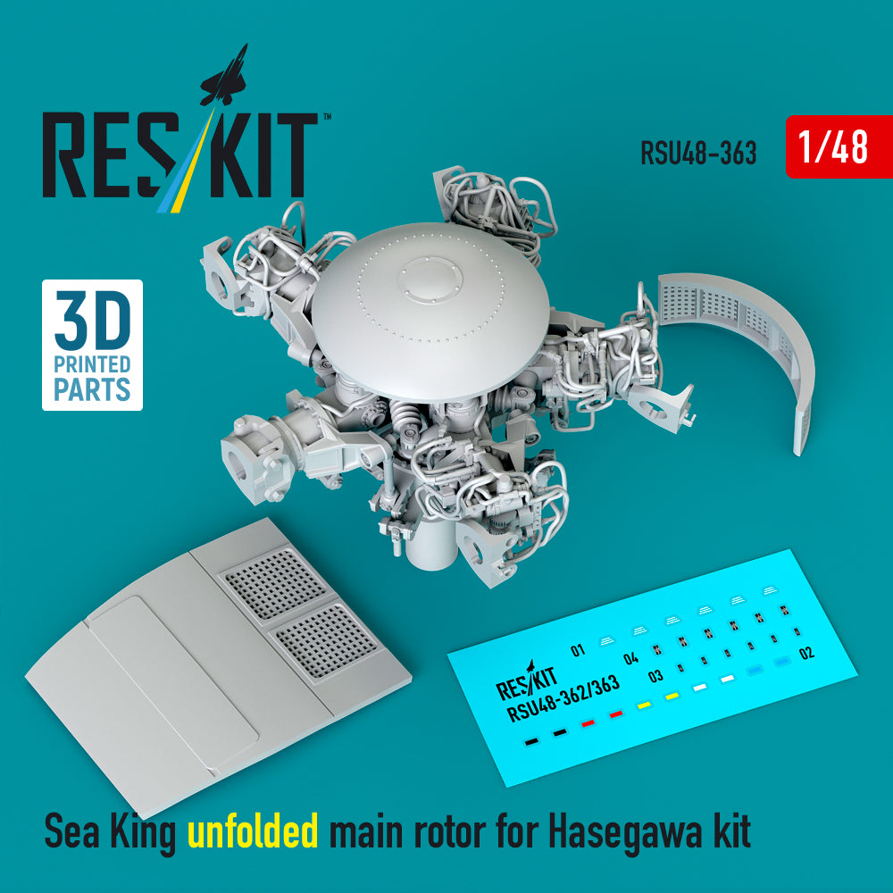 ResKit RSU48-363 1:48 Sikorsky SH-3H Sea King unfolded main rotor