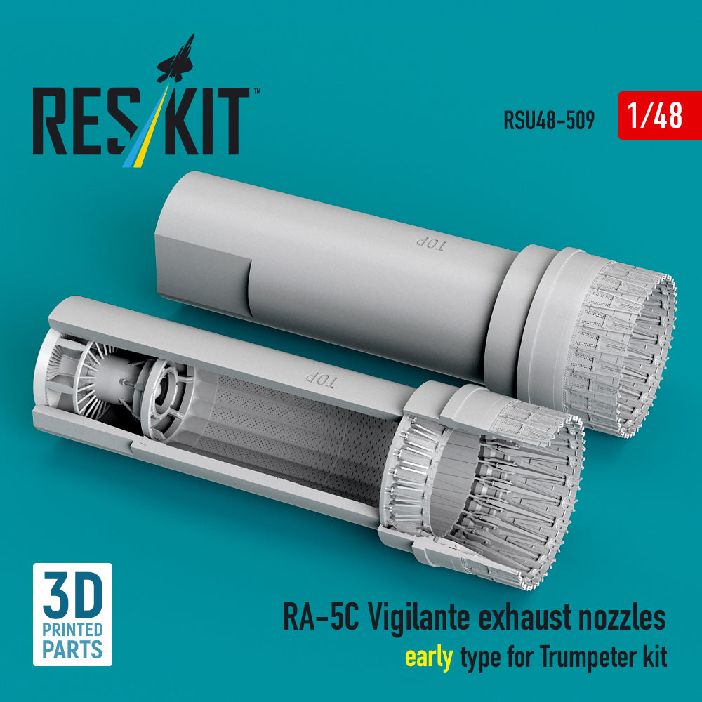 ResKit RSU48-509 1:48 RA-5C Vigilante exhaust nozzles early type