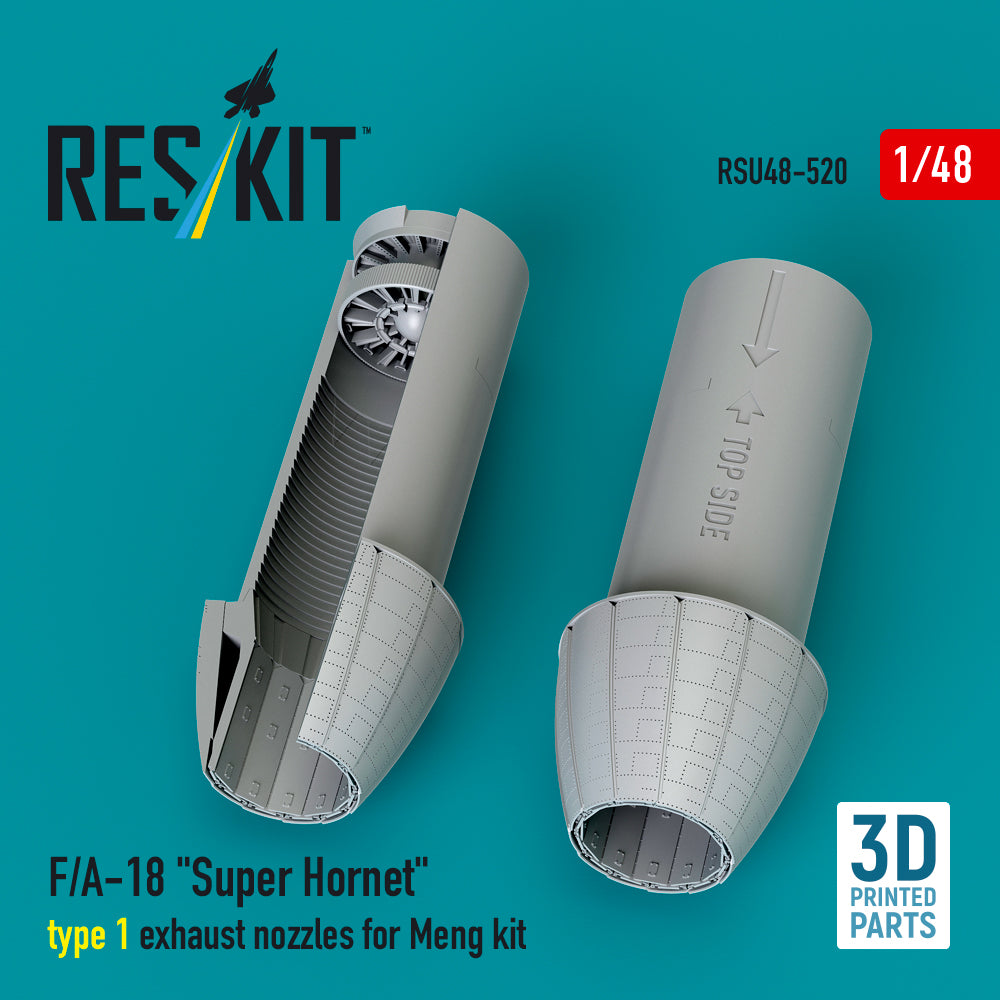 ResKit RSU48-520 1:48 Boeing F/A-18 Super Hornet type 1 exhaust nozzles
