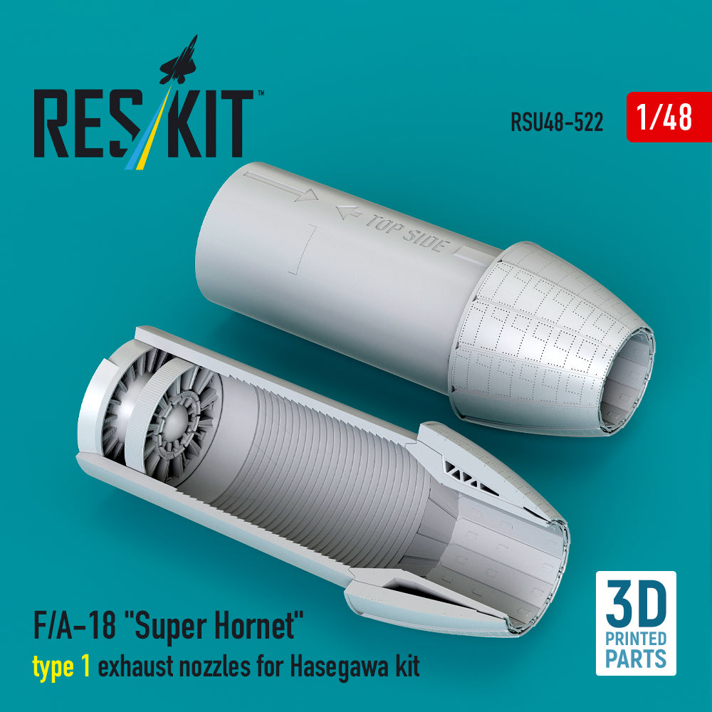 ResKit RSU48-522 1:48 Boeing F/A-18 Super Hornet type 1 exhaust nozzles