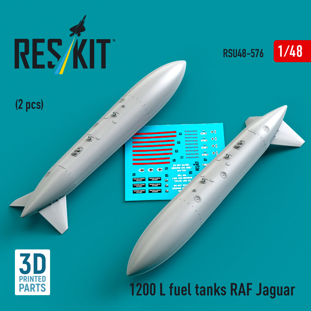 ResKit RSU48-576 1:48 1200L fuel tanks RAF Sepecat Jaguar