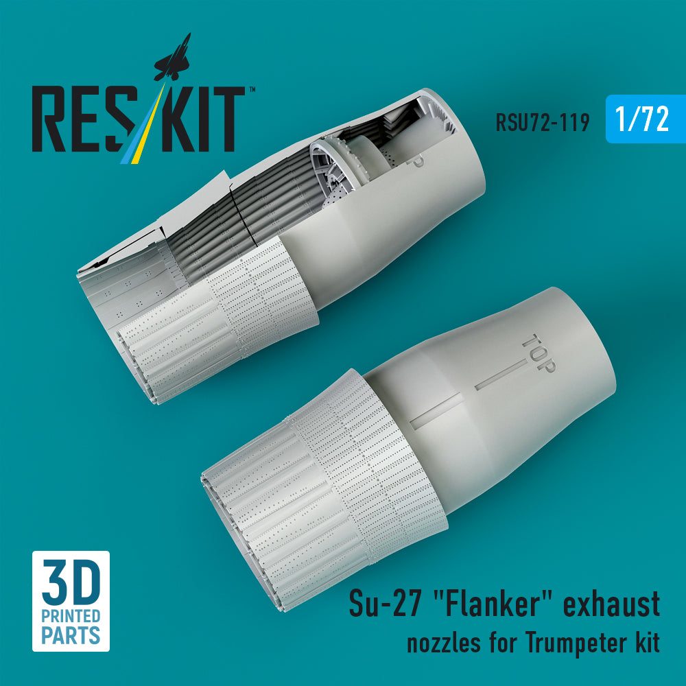 ResKit RSU72-119 1:72 Sukhoi Su-27 Flanker exhaust nozzles