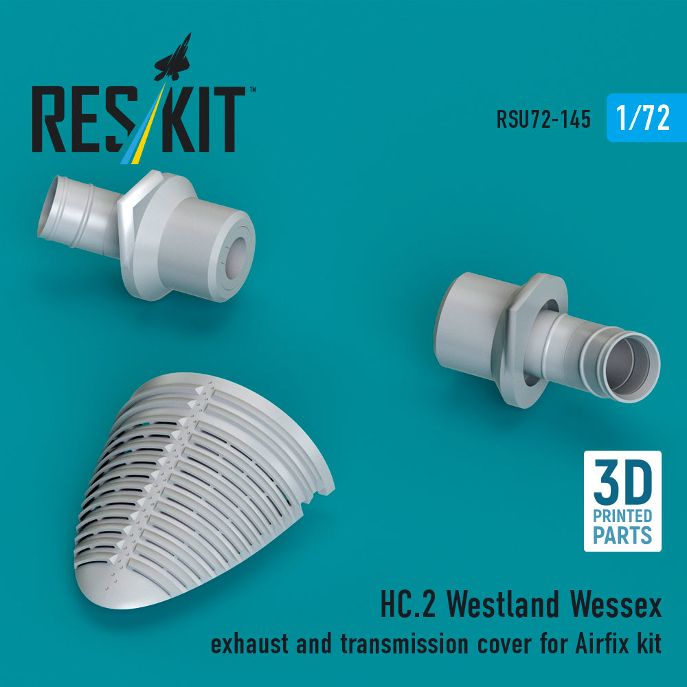 ResKit RSU72-0145 1:72 Westland HC.2 Westland Wessex exhaust and transmission cover