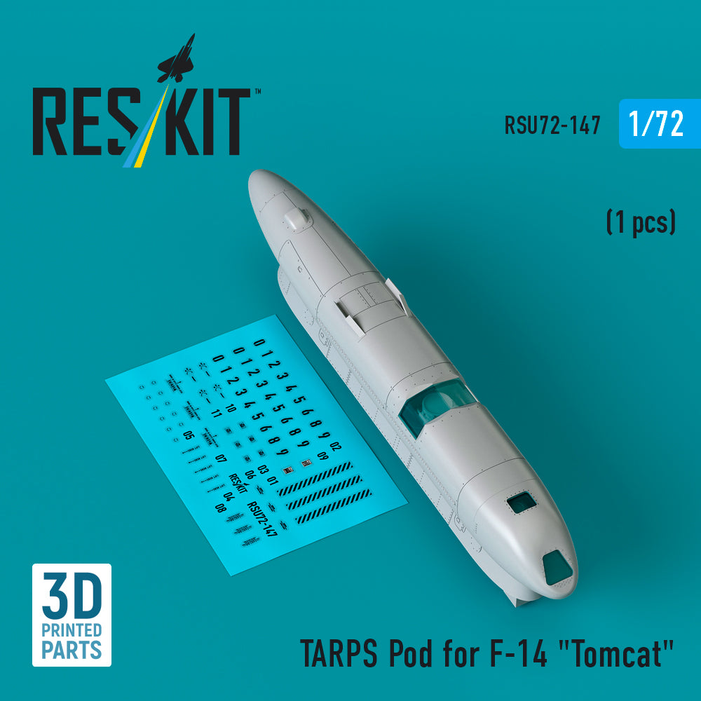 ResKit RSU72-0147 1:72 TARPS pod with decals for Grumman F-14A Tomcat (1 pcs) (3D-Printed)