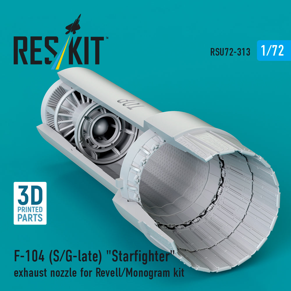 ResKit RSU72-313 1:72 Lockheed F-104S/F-104G-late Starfighter exhaust nozzle