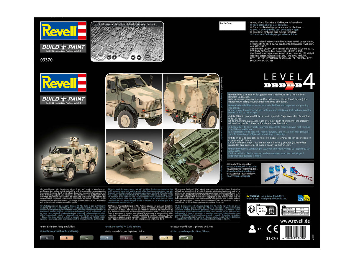 Revell 03370 1:35 Dingo 2 GE A3.3 PatSi