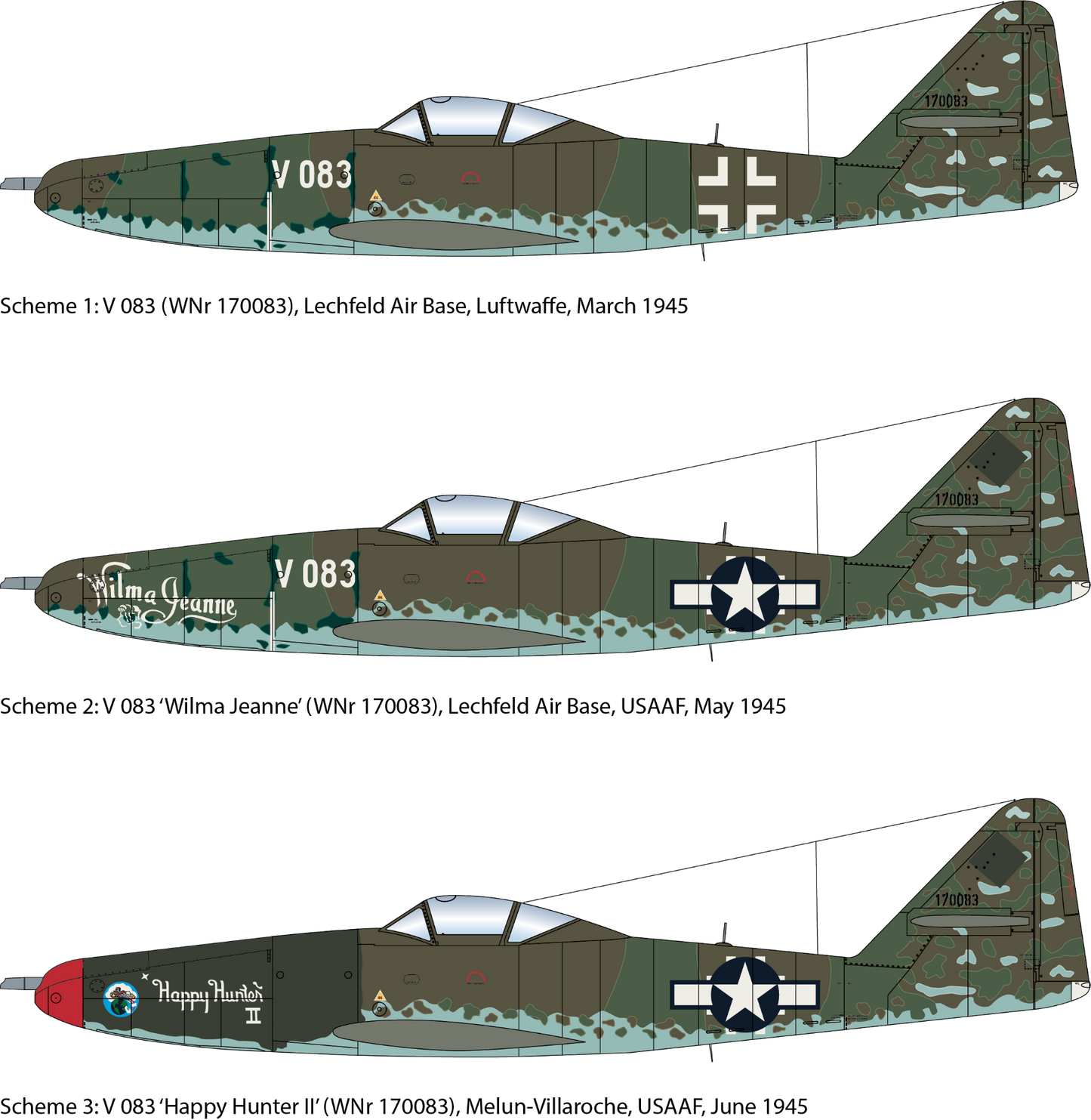 Revell 03749 1:32 Messerschmitt Me-262A-1a/U4 New Parts conversion.