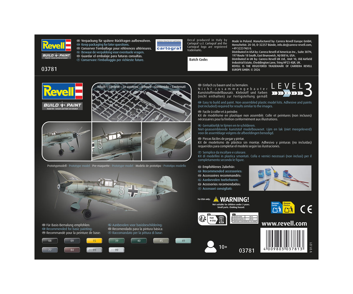 Revell 03781 1:72 Messerschmitt Bf-109E-3