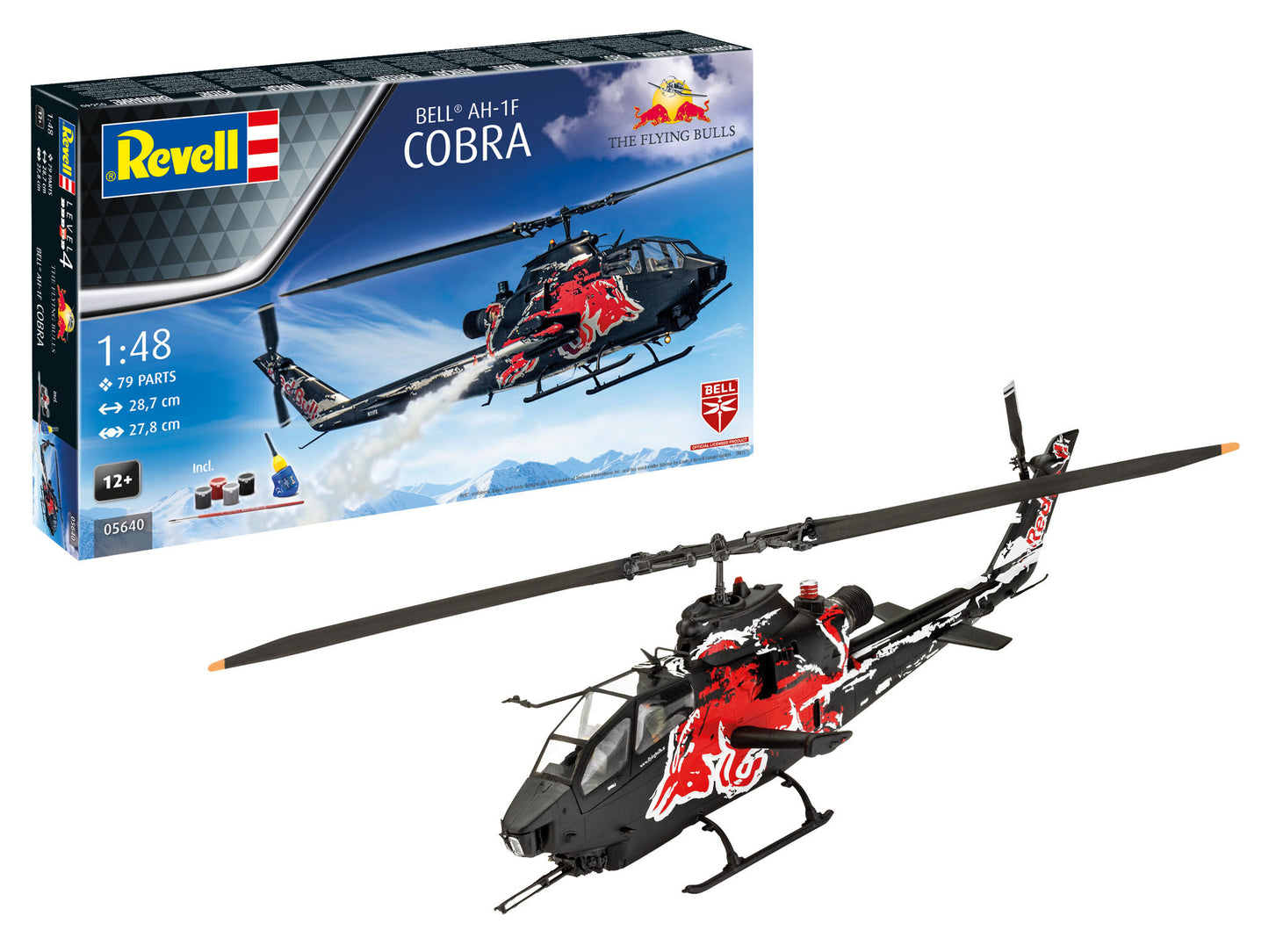 Revell 05640 1:48 Gift Set AH-1F Cobra: Flying Bulls 25th Anniversary