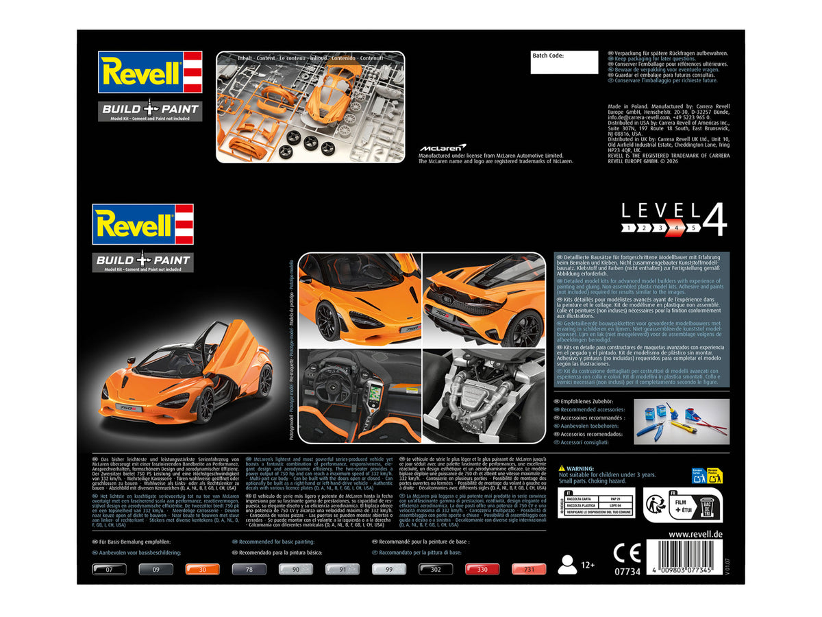 Revell 07734 1:24 McLaren 750S