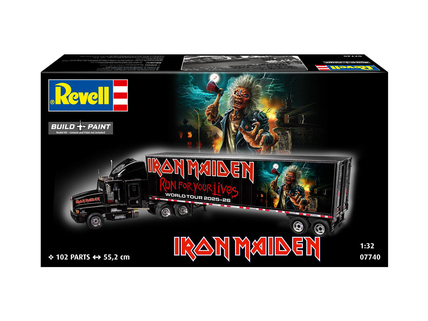 Revell 07740 1:32 Iron Maiden 50th Anniversary Tour Truck