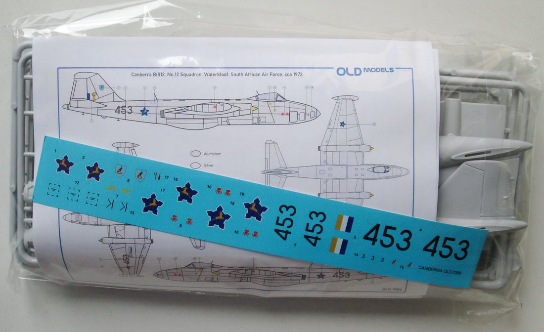 Sabre Kits OLD7006 1:72 BAC Canberra B(I)12 (SAAF) ex-Frog/Novo with New Decals