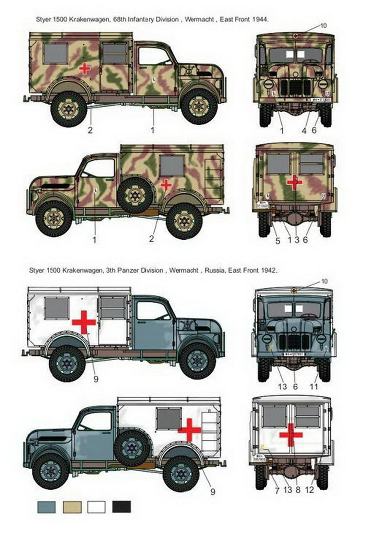 Sabre Kits SBK7028 1:72 Steyr 1500 Krankenwagen ex-Profiline/Special Hobby