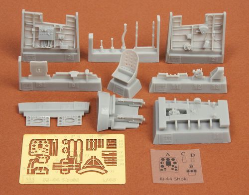 SBS Model SBS48038 1:48 Nakajima Ki-44 Shoki (Tojo) cockpit set